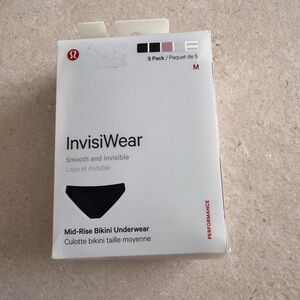 lululemon athletica Black InvisiWear Bikini Underwear